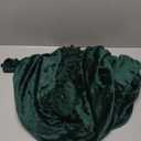 PAVILIA Fleece Throw Blanket for Couch with Pom Pom Fringe, Emerald Green, Soft Cozy Fuzzy Flannel Blanket for Sofa Bed, Lightweight Plush All Season Throw, 50x60 Inches