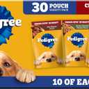 Pedigree Choice Cuts in Gravy Wet Dog Food, Adult Soft Wet Dog Food, Variety Pack, 3.5 oz. Pouches, 30 Count (EXP 04/01/28)