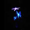 Solar Garden Stake Lights Hummingbird Butterfly and Dragonfly Multi-Color Changing Decorative Landscape Light for Garden Patio Lawn Yard Decorations, 6 x 5 x 80cm