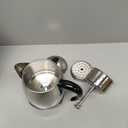 Farberware Electric Coffee Percolator, FCP240, Stainless Steel Basket, Automatic Keep Warm, No-Drip Spout, 4 Cup, Black/Silver