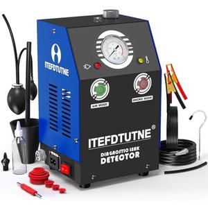 ITEFDTUTNE Automotive Smoke Machine Built-in Air Pump and Pressure Gauge, Evap Smoke Machine Leak Tester,19-23 PSI Dual Mode Auto Fuel Pipe System Leak Detector for EVAP, Vacuum, Fuel and Leak Testing