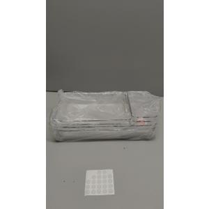 6 Pack Large Clear Plastic Drawer Organizer Trays, Acrylic Kitchen Drawer Organization and Storage Dividers, Non-Slip Storage Bins for Makeup, Kitchen Utensils, Bathroom, Jewelries and Office Desk