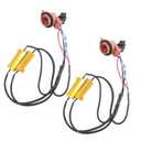 2Pack 3157 4157 Led Resistor Load Resistors Led Turn Signal, 50W 6 Ohm 3157 Load Resistor Plug and Play Switchback Led Hyper Flash Resistor for Led Turn Signals 3157a Hyper Flash Fix