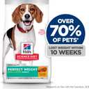 Hill's Science Diet Adult Perfect Weight Small Bites Dry Dog Food, Chicken, 12 lb. Bag (EXP 12/17/27)