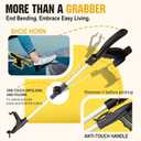 32" Grabber Reacher Tool,2-Pack Foldable Reacher Grabber Pickup Tool with Shoehorn,Trash Picker Upper Grabber,Bend-Free Gifts for Seniors