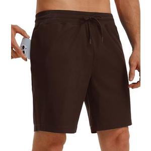 M MAELREG Mens Athletic Shorts with Zipper Pockets 7"/ 9" Lightweight Quick Dry Sports Gym Workout Running Shorts L