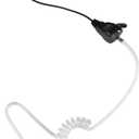 2 Pin FBI Earpiece/Headset for Walkie Talkie with Clear Sound PTT MIC&Soft and Comfort Acoustic Tube for UV-5R BF-F8HP BF-888S, Kenwood TK3230 Two Way Radio (1 Pack)