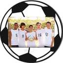 Soccer Picture Frame Wooden Photo Soccer Frame Sport Picture Tabletop Gifts for Athlete Coach Team Sports Party, Display 4'' x 6'' Photos