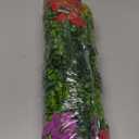 Artificial Flowers Faux Plants Outdoor Fake Flowers Spring Decor,12 Bundles Outdoor Flower Plastic Plant Colorful Daisy UV Resistant for Porch Patio Yard Garden Pot Planters (Rose Purple Yellow Red)