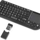 Rii Mini Bluetooth Keyboard,2.4G Handheld Wireless Protable Backlit Keyboard with Touchpad,Compatible with Smart TV,Android TV Box,Amazon Fire Stick,HTPC,IPTV,Projector,PC,Smartphone,Office,Home