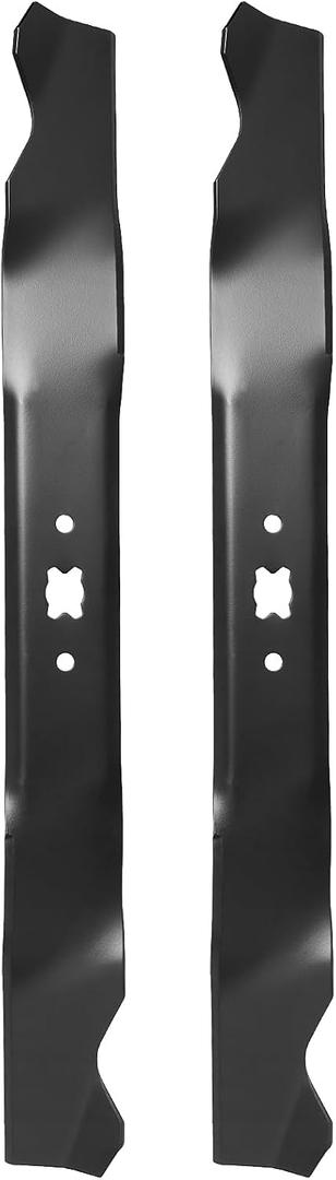 942-0741A Mower Blade for 21‘’ Deck, Compatible with T roy Bilt TB130 TB240 TB230 TB200 TB210 TB160, C raftsman M230 M250, C ub Cadet, M TD 21'' Mower, Replace 742-0741, 742-0741A, 942-0741, 2-Pack