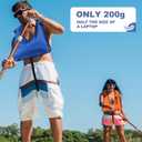 Inflatable Snorkel Vest Adults, Portable Snorkel Jacket, Buoyancy Vest for Snorkeling, Swimming, Kayaking, Boating, Safety Load Up to 220 Ibs
