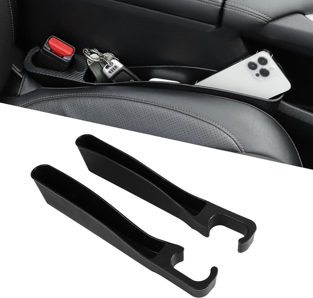 Car Seat Gap Filler, 2 Pack Universal Car Seat Gap Organizer Between Seats, Car Seat Crevice Blocker for Tightly Filling Seat Gaps