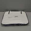 PU Leather Pickleball Bag with Shoe Compartment, Large Pickleball Tote Bags for WomenMultifunctional Pickleball Bags (Small, New White)