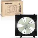 A-Premium Engine Radiator Cooling Fan Assembly Compatible with Select Honda Models - Accord 1998 1999 2000 2001 2002 - Replace# 19020PLC003, 19005PAAA01