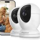 usogood 2.5K Indoor Camera for Home Security, 360 Security Camera Indoor, Baby/Pet Camera with Phone App, Support 5G/2.4Ghz WiFi, Auto Motion Tracking Detection, 2-Way Audio, Best Gift(2-Pack)