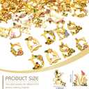 Hicarer 78 Pieces Initial Alphabet Letter Charms A-z Letter Pendant Flower Styles Alphabet Pendant Charms Necklace for DIY Jewelry Bracelet Necklace Crafts Making