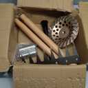 Iron Weeding Rake with Handle 2.0, 2025 Upgraded 8 Teeths Garden Weed Puller Tool Heavy Duty Gardening Tool for Lawn, Flower Beds & Soil Aeration