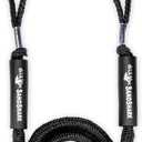 Premium Boat Bungee Dock Lines. Bungee Dock Line Stretches 6-9 ft. Absorbs Shock to Cleats, Docks, Pylons, and Anchors. Boat Ties to Dock. Reduces Pull on Your Boat Lines. Boat Rope That Stretches. (Black)