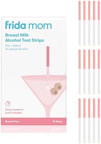 Frida Mom 14ct Breastmilk Alcohol Test Strips, Detects Alcohol in 2 Mintues for Peace of Mind, Use at Home or On The Go Test Strips