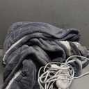 Homemate Electric Heated Blanket Twin - 62"x84" Heating Bed Blankets Throw with 10 Heating Levels 8 Hours Auto Off Fast Heating Over-Heated Protection Ultra Soft Warm Flannel ETL Certified Grey