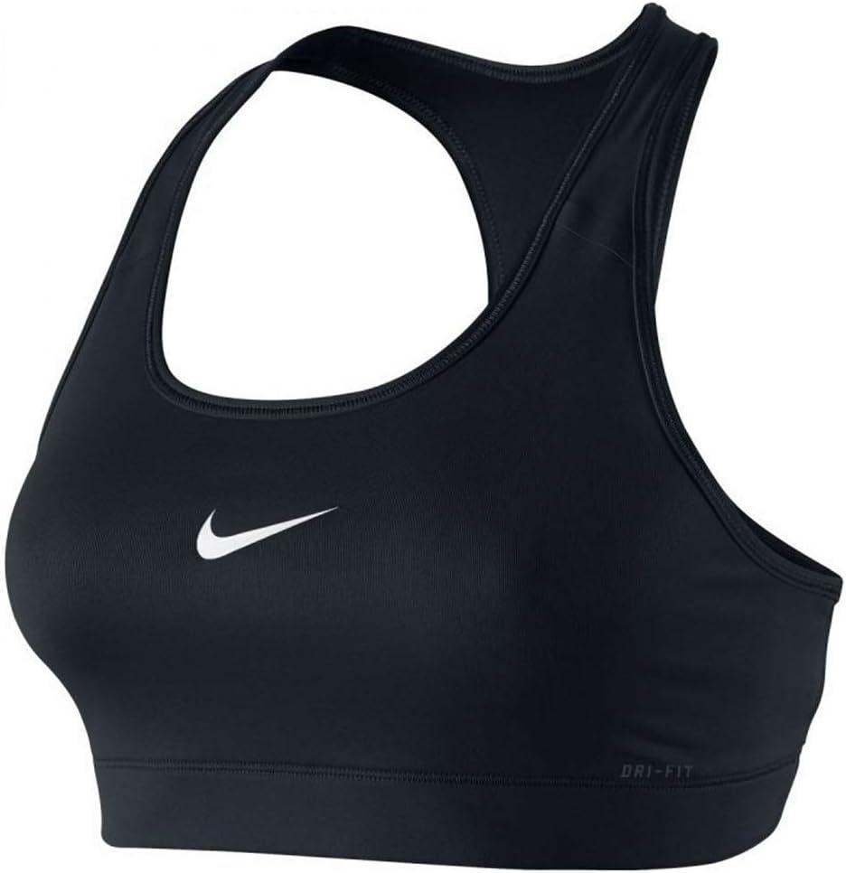 Nike Women's Victory Compression Sports Bra (Black/White), XS