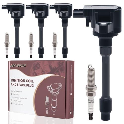 Ignition Coils UF781 & Iridium Spark Plug Set Compatible with Turbo 1.5L 1.5T 2017 2018 2019 2020 Honda Civic Si Honda CR-V CRV, 4 Pack