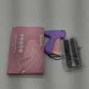 Handheld Micro Tagging Stitch Gun for Clothes - Quick Clothing Fixer - Mini Sewing Kit - Includes 6 Needle, 1000 Black Fasteners & 1000 White Fasteners (Purple)