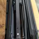 HOJINLINERO Full Size Bed Frame with Headboard, Heavy Duty Platform Bed Frame Full Reinforced Steel Square Tube Platform Strong Slats Support/No Box Spring Needed,Black and Rustic Brown