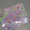 Vichona Gift Bag for Girls, Purple Birthday Party Decorations for Girls, Happy Birthday Gift Bag Card for Daughter Granddaughter Friends, 2pack