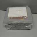 Medium Storage Baskets with Clear Window, See Through Closet Organizer with PU Handles, Linen Foldable Storage Bins for Organizing Clothes, Toys, Books (Gray) (Medium-16"x11"x7")