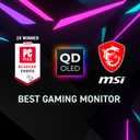 msi MAG 274QP QD-OLED X24 27-Inch WQHD Gaming Monitor, 2560 x 1440 Quantum Dot OLED Panel, 240Hz, 0.03ms, Adaptive-Sync, HDMI2.1, DP 1.4a, Tilt/Height Adjustable, Black