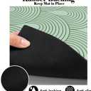 Dog Food Mats for Floors Absorbent, Pet Cat Food Mat - Quick Dry Dog Mat for Food and Water Boho Pet Supplies (M(16"24"), 01-Green)