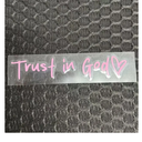 4 pieces Trust in God Car Rearview Mirror Sticker Car Rearview Mirror Decal Inspirational Vinyl Sticker Ideal Christian Gift for Women Upgrade Your Style with Cute Trendy Automotiv Decal(Pink)