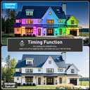 LETIANPAI 300FT Permanent Outdoor Lights,RGB Eaves Light with App Control Remote,DIY Scene Modes IP67 Waterproof Under Eave Lighting,Outdoor Lights for Decor,Garden Decor,House,Party,Holiday