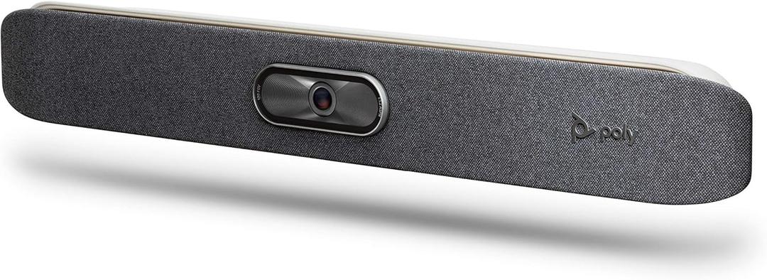 Poly - Studio X30 (Polycom) - 4K Video & Audio Bar - Conferencing System for Small Meeting Rooms - Works with Teams, Zoom & More 