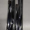 Black Tension Rods for Windows 28 to 48 Inch 2 Pack Spring Curtains Rod Tension Curtain Rod Expandable Pressure Curtain Rod Tension No Drill Adjustable Curtain Rods for Bathroom,Doorway,Door