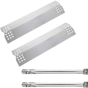 Hisencn Repair Kit Replacement for Kitchen Aid 720-0819 720-0787D 720-0819G 720-0953 720-0953A 730-0953 Gas Grill Model, Stainless Steel 16.5 inch Grill Burners Tube, Heat Plate Tent Shield Deflector
