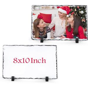 Sublimation Slate Blanks 8x10 Inch Sublimation Plaque Rock Stone Picture Photo Plate 2 Pack Bulk