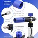 Mini Magnetic Suction Foam Cannon Fit for Most Car Washing Accessories Foam Cannon for Pressure Washing Accessories Washer with 1/4'' Quick Connector Adjustable Nozzle