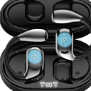 AI Language Translator Earbuds, OWS Real-Time 3-in-1 Translation Earbuds 144 Languages & Accents, Translation Device for Travel Business Learning（Black）