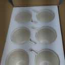 Coffee Mugs Set Of 6, 16 Oz White Coffee Mugs, Porcelain Mugs, Large and Easy to Grip Mug Sets, Embossed Coffee Cup Set for Coffee, White