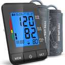 SDUNW Automatic Upper Arm Blood Pressure Monitor for Home Use with 9-17in & 13-21in L/XL/Extra Large Cuff, Accurate Measurement Guidance, Portable Fit Big Arms BP Machine, XL