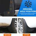 Custom Fit for Mud Flaps 2019-2024 BMW X4 M40i / 2020-2024 BMW X4 M Mud Splash Guard Front and Rear 4-PC Set