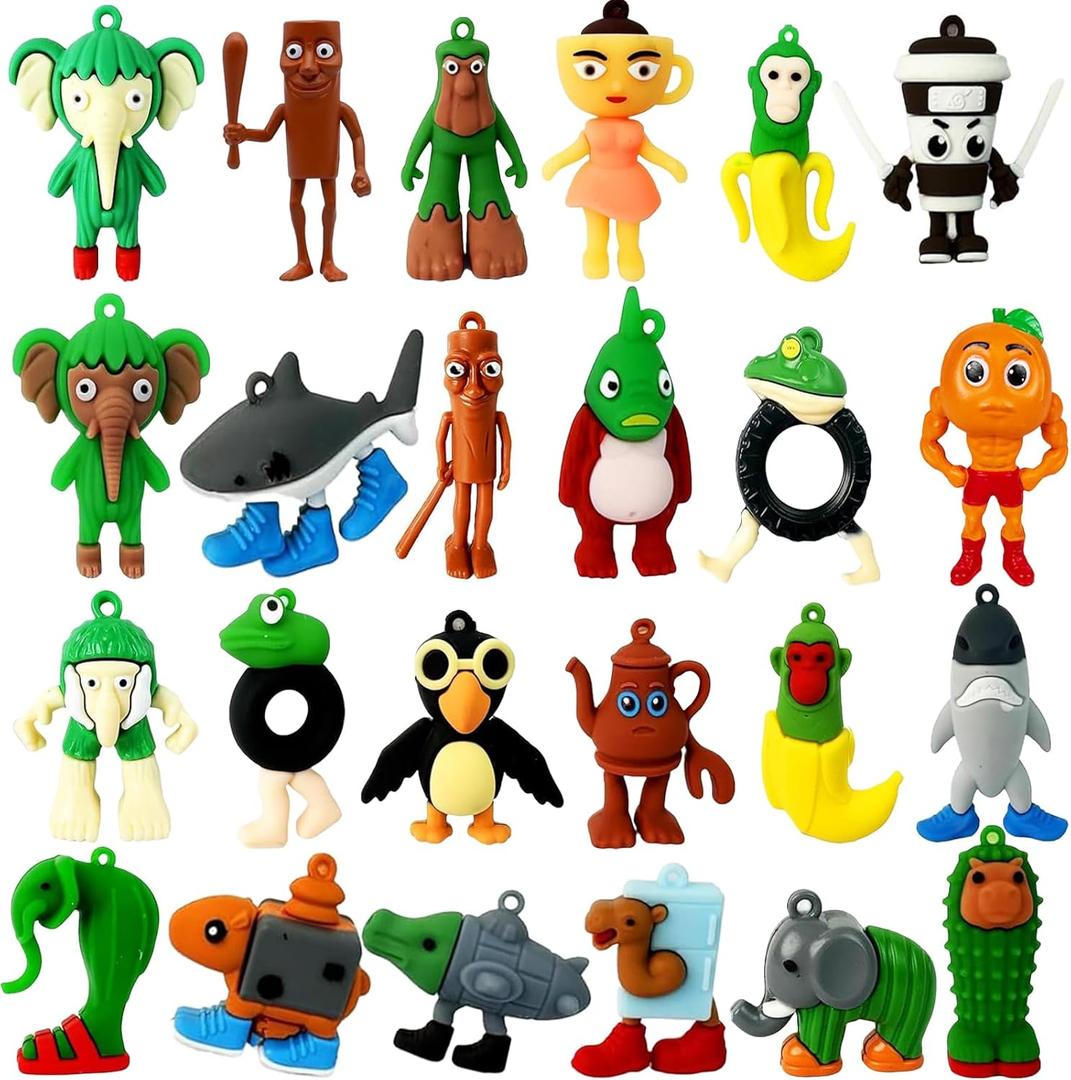 Tralalero Toys, Collection of Animal Dolls (24 PCS)