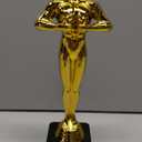 10 Inch Gold Award Statue Trophy, Plastic Golden Award for Party Favors, Event Awards, Movie Night, Home & Office Display
