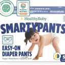 SmartyPants Pull Up Style Diapers | EWG Verified Safe & Plant-Based | Quilted 360 Waistband, Super Absorbent for Overnight Leak Protection | Training Pants by HealthyBaby | Size 5 (38 Count) (Size 5 (27-37 Pound))