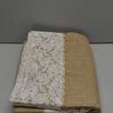 Burlap Aisle Runner for Wedding Ceremony, 3ft x 20ft Natural Burlap Wedding Aisle Runner with Lace, Jute Vintage Seamless Rustic Charm Wedding Runner Aisle Outdoor