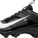 Nike Alpha Menace 4 Shark Football Cleats (Wide) (FQ3875-002, Black/Metallic Silver)