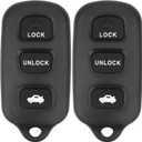 Vurkcy Key Fob Replacement for 2002-2006 Toyota Camry/ 03-08 Matrix/ 99-03 Sienna/ 02-03 Solara/ 03-08 Pontiac Vibe Car Keyless Entry Remote Control,GQ43VT14T 89742-AA030, 4 Buttons, 2Pcs